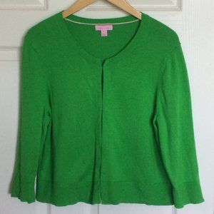 Lilly Pulitzer Women's XL Cropped Cardigan Sweater